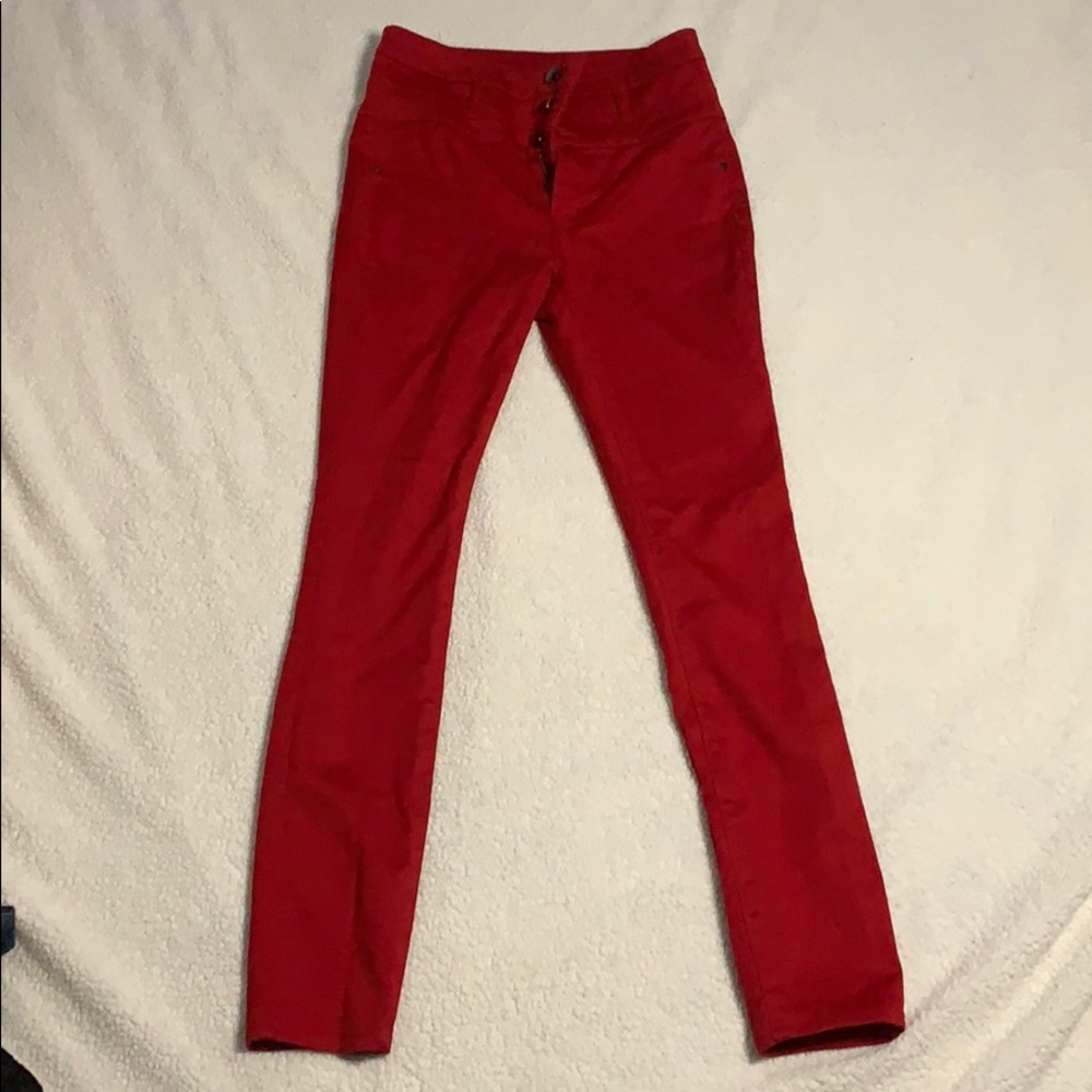 Red jeans